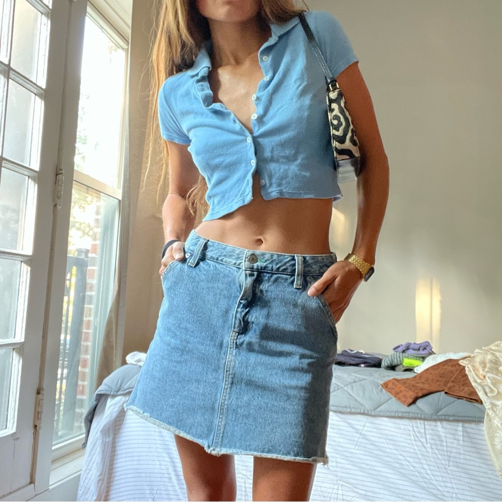 Lovely Vintage Tommy Hilfiger Denim Mini Skirt